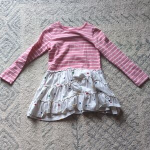 Hanna Andersson Pink and White Striped Dress